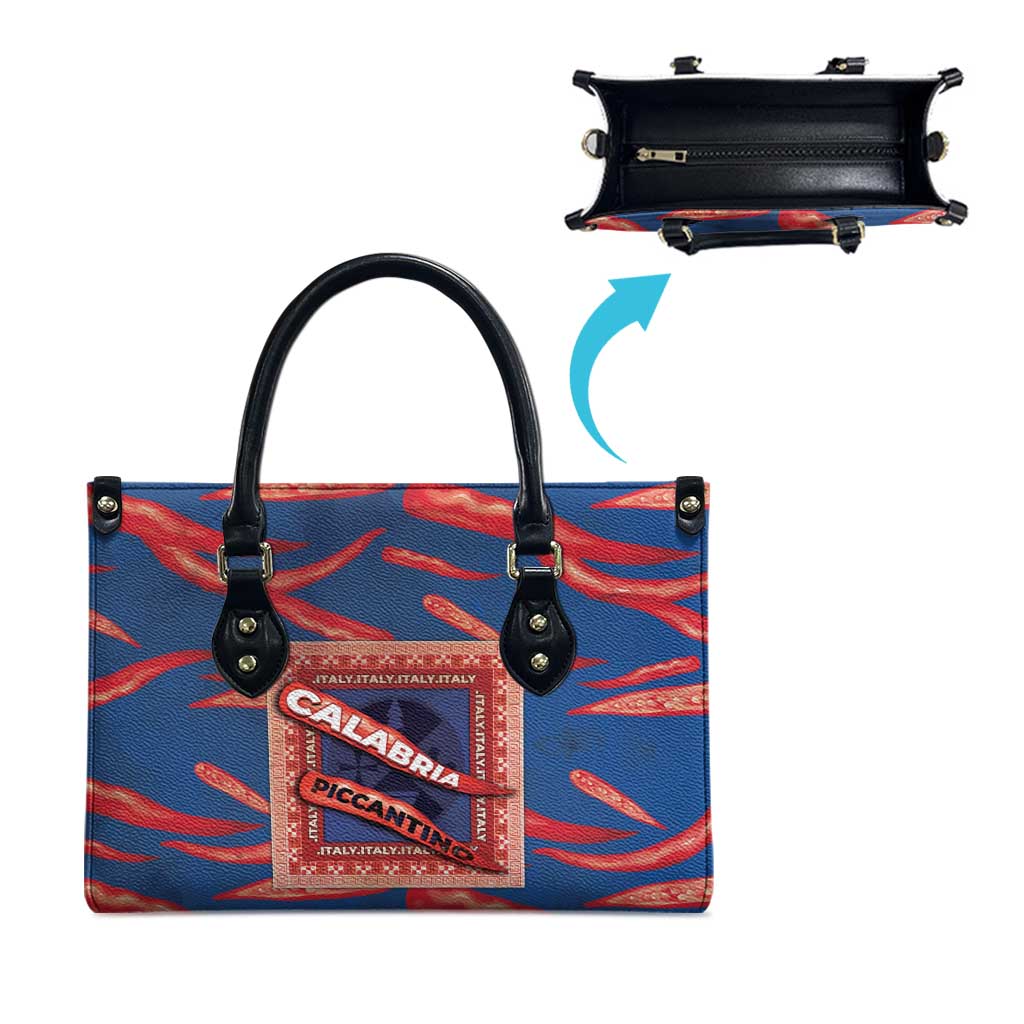 Italy Calabria Leather Bag Piccantino Vintage Style