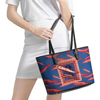Italy Calabria Leather Tote Bag Piccantino Vintage Style