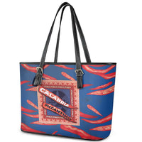 Italy Calabria Leather Tote Bag Piccantino Vintage Style