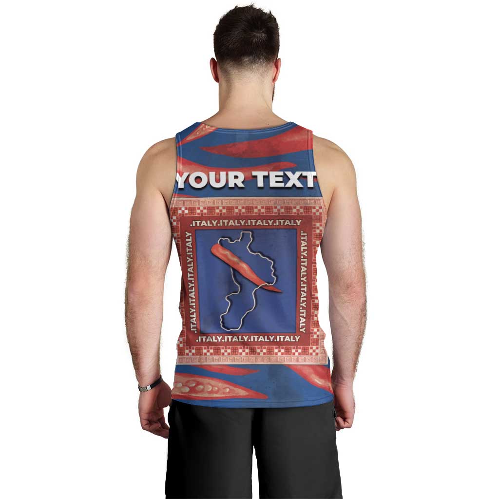 Personalized Italy Calabria Men Tank Top Piccantino Vintage Style