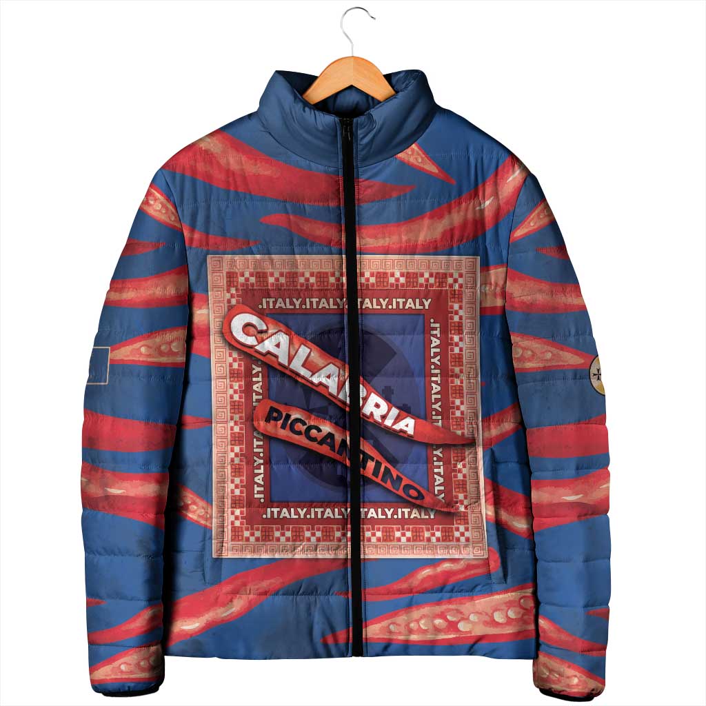 Personalized Italy Calabria Padded Jacket Piccantino Vintage Style