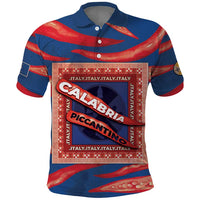 Personalized Italy Calabria Polo Shirt Piccantino Vintage Style