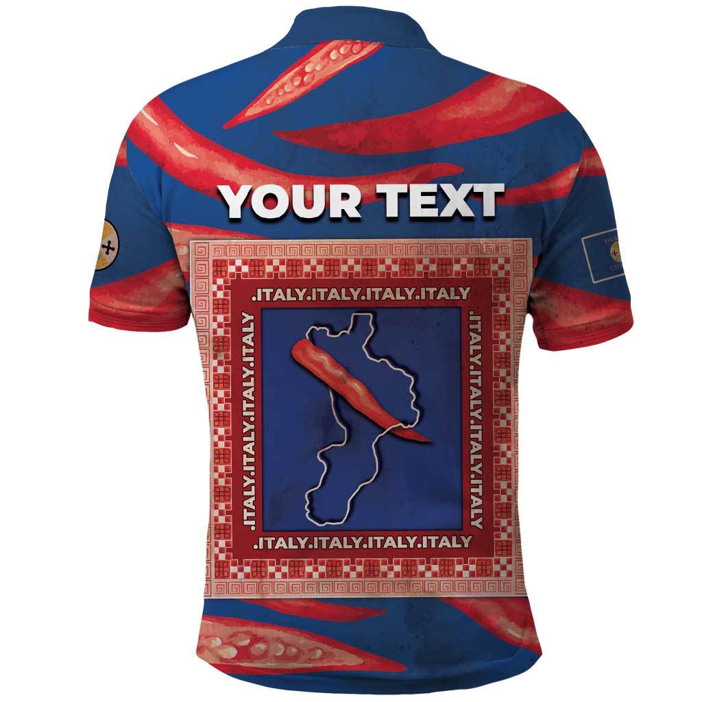 Personalized Italy Calabria Polo Shirt Piccantino Vintage Style