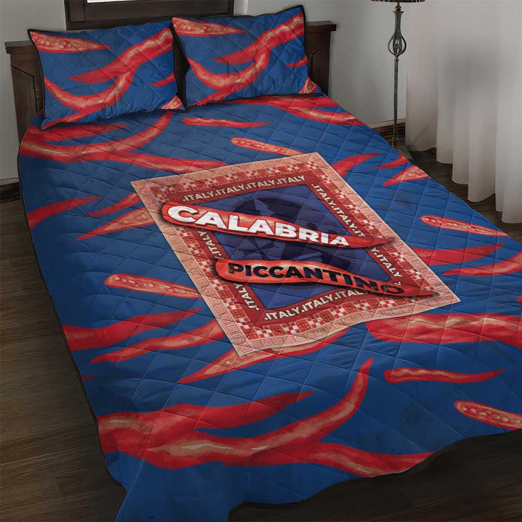 Italy Calabria Quilt Bed Set Piccantino Vintage Style