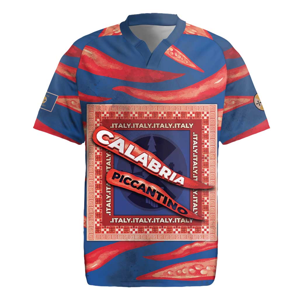 Personalized Italy Calabria Rugby Jersey Piccantino Vintage Style