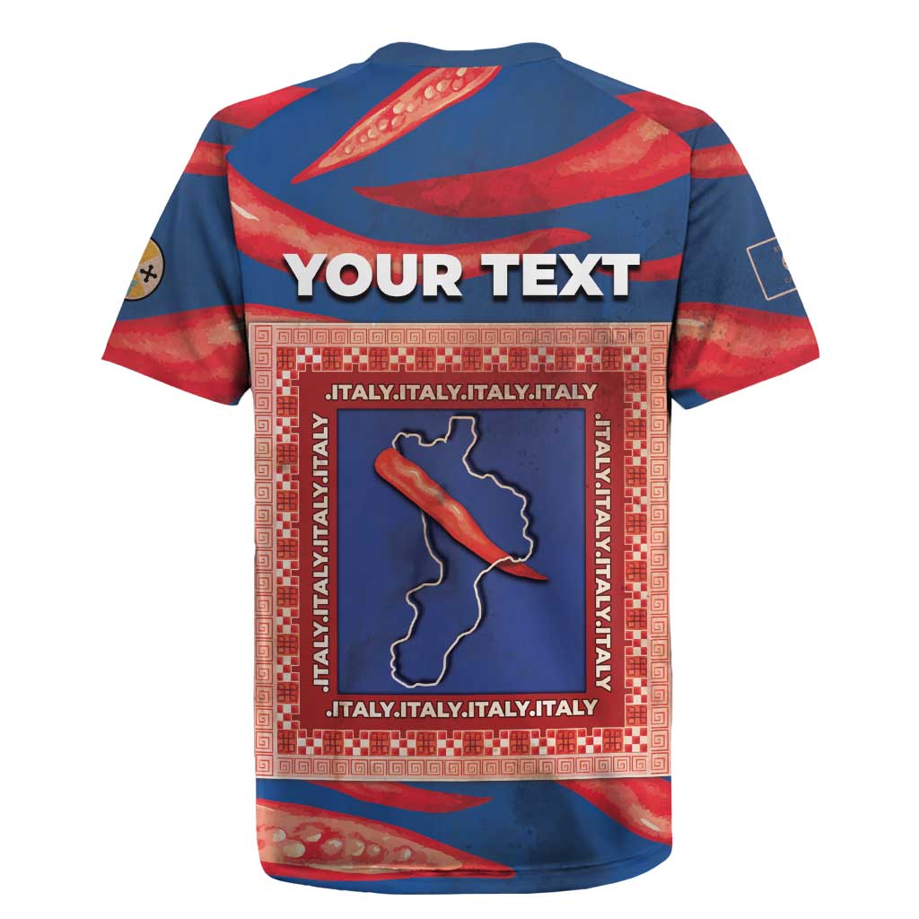 Personalized Italy Calabria Rugby Jersey Piccantino Vintage Style