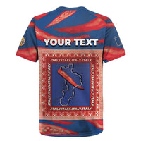Personalized Italy Calabria Rugby Jersey Piccantino Vintage Style