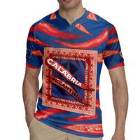 Personalized Italy Calabria Rugby Jersey Piccantino Vintage Style