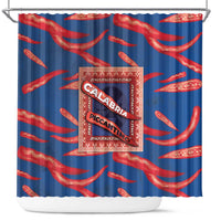 Italy Calabria Shower Curtain Piccantino Vintage Style