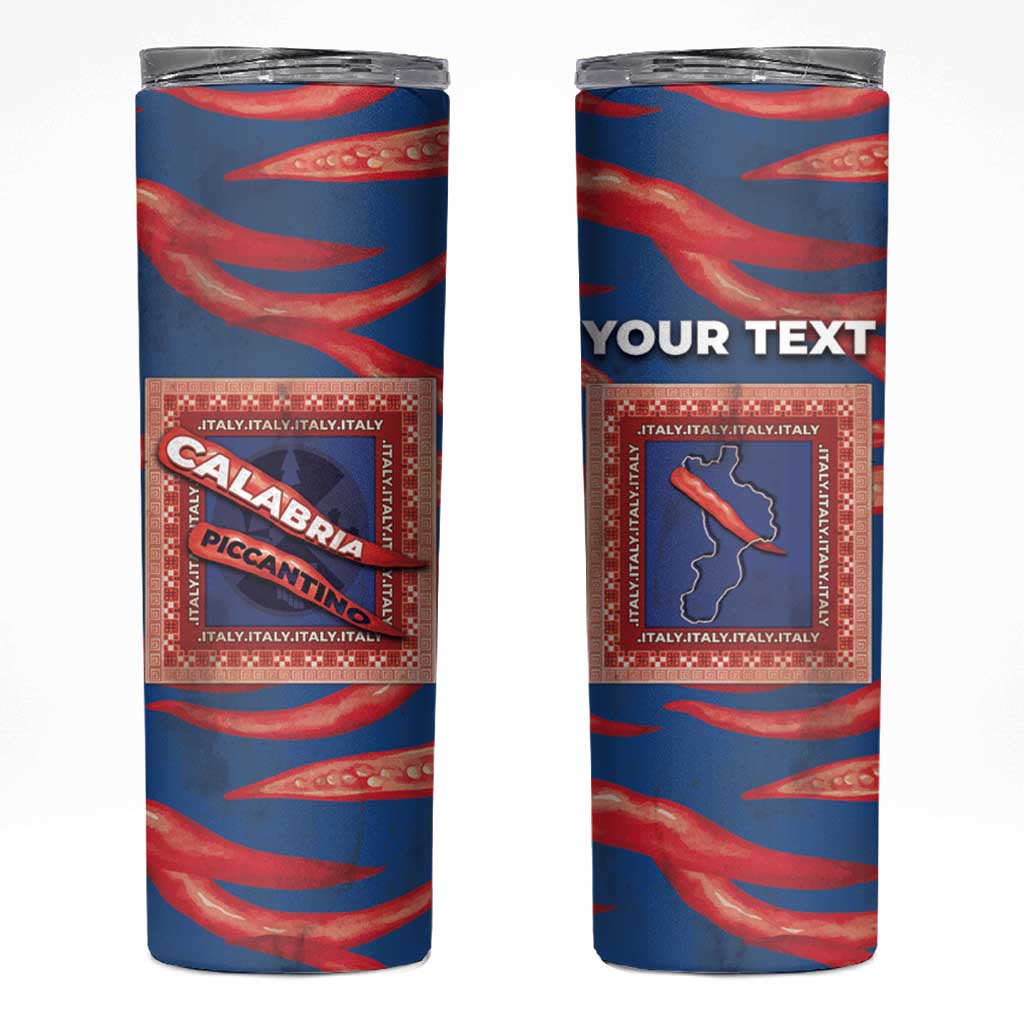 Personalized Italy Calabria Skinny Tumbler Piccantino Vintage Style