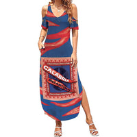 Personalized Italy Calabria Summer Maxi Dress Piccantino Vintage Style