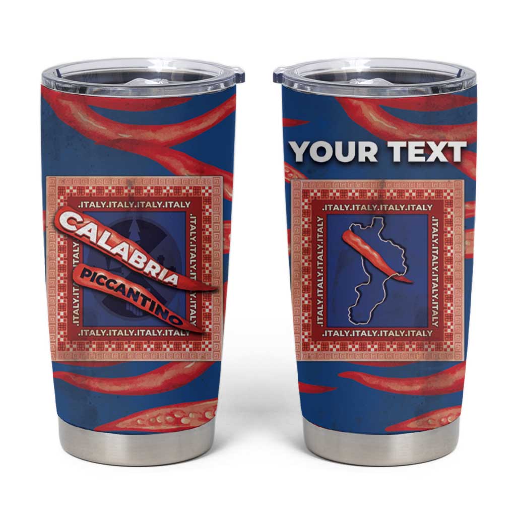 Personalized Italy Calabria Tumbler Cup Piccantino Vintage Style
