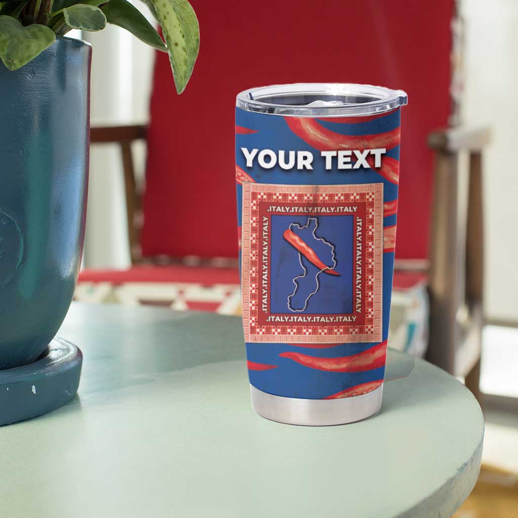 Personalized Italy Calabria Tumbler Cup Piccantino Vintage Style