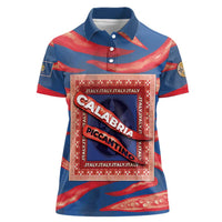 Personalized Italy Calabria Women Polo Shirt Piccantino Vintage Style