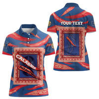 Personalized Italy Calabria Women Polo Shirt Piccantino Vintage Style