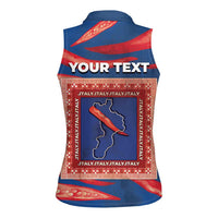 Personalized Italy Calabria Women Sleeveless Polo Shirt Piccantino Vintage Style
