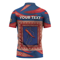 Personalized Italy Calabria Zipper Polo Shirt Piccantino Vintage Style