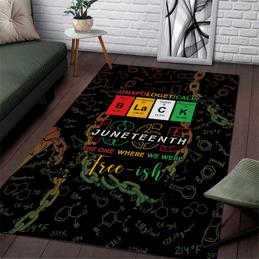 Juneteenth 1865 Area Rug Unapologetically Black