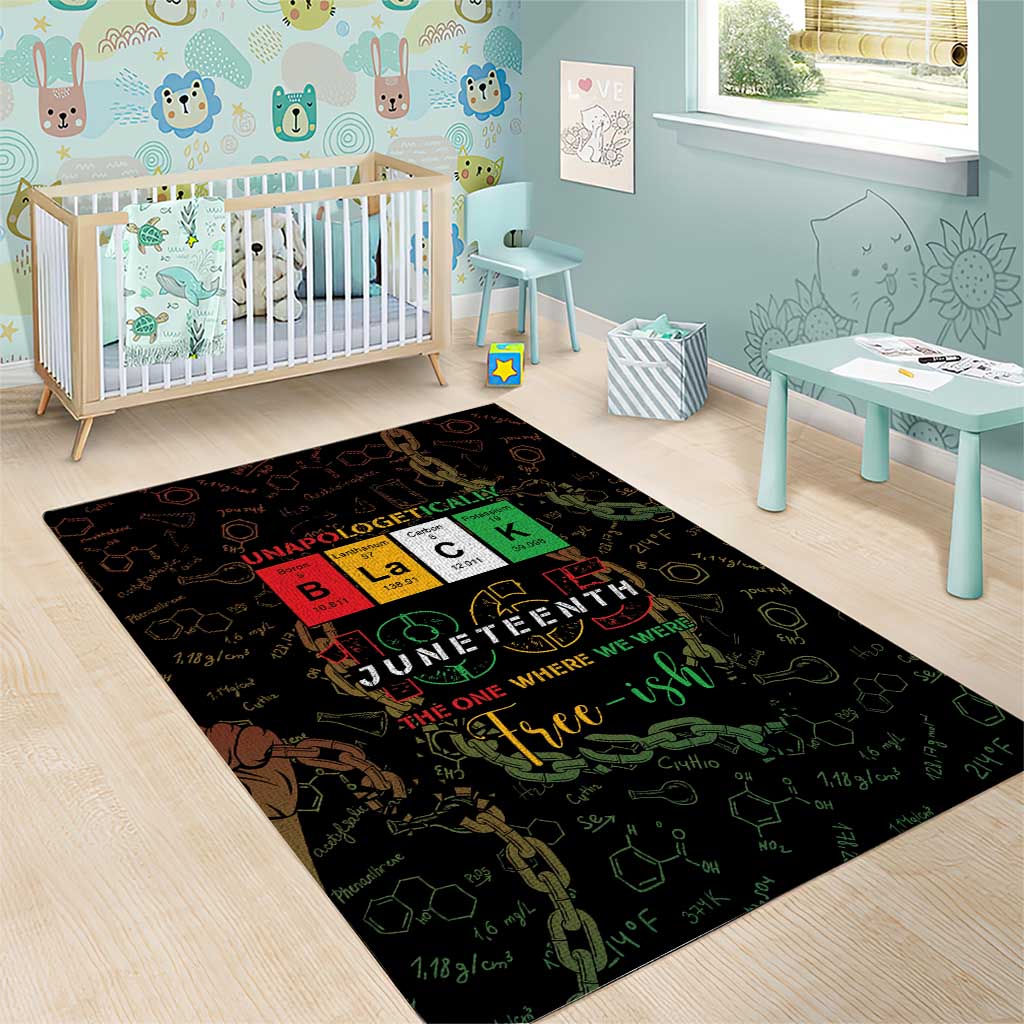 Juneteenth 1865 Area Rug Unapologetically Black