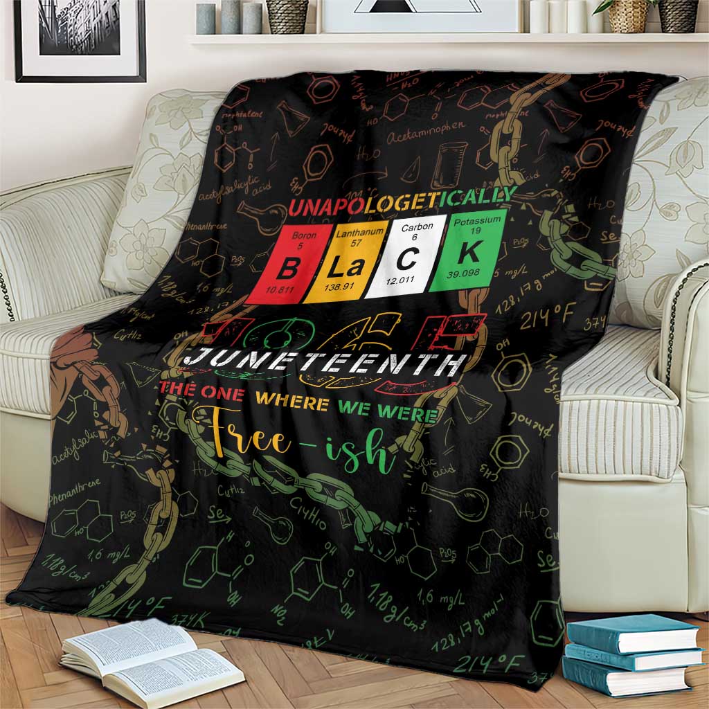 Juneteenth 1865 Blanket Unapologetically Black