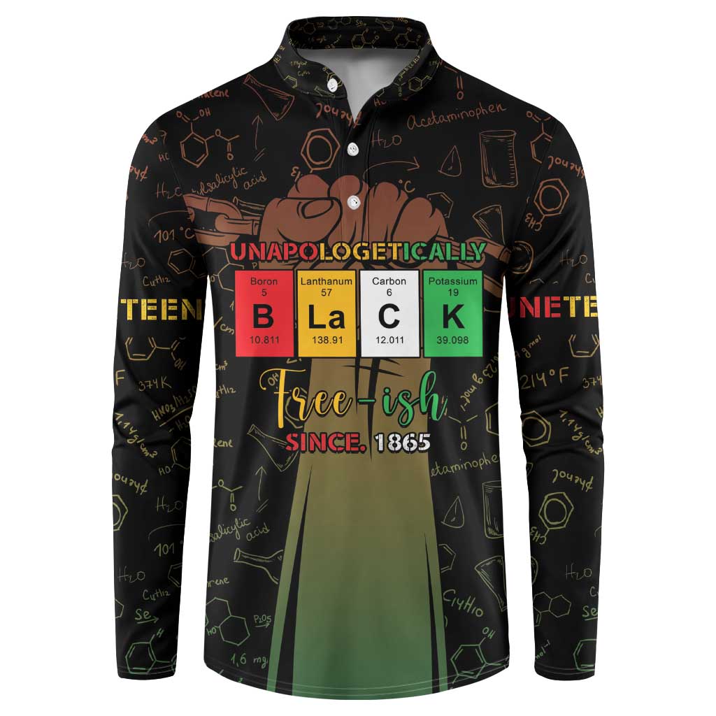 Juneteenth 1865 Button Sweatshirt Unapologetically Black