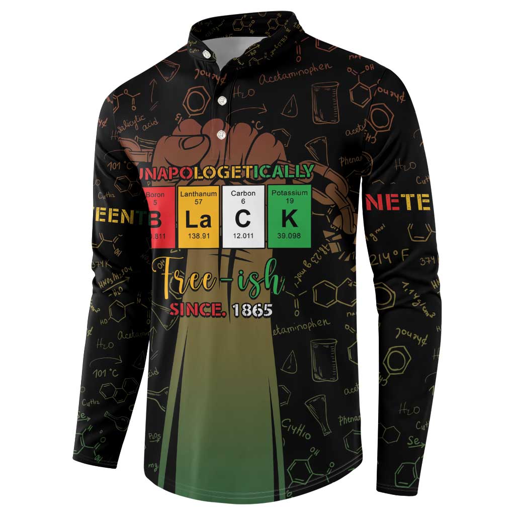 Juneteenth 1865 Button Sweatshirt Unapologetically Black