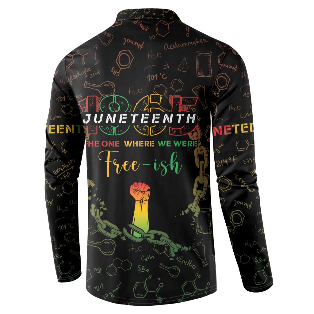 Juneteenth 1865 Button Sweatshirt Unapologetically Black