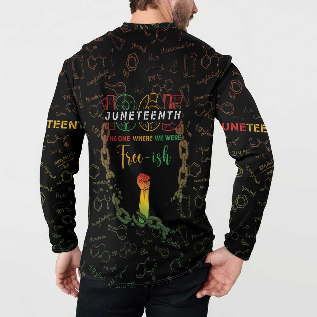 Juneteenth 1865 Button Sweatshirt Unapologetically Black