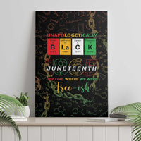 Juneteenth 1865 Canvas Wall Art Unapologetically Black