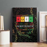 Juneteenth 1865 Canvas Wall Art Unapologetically Black