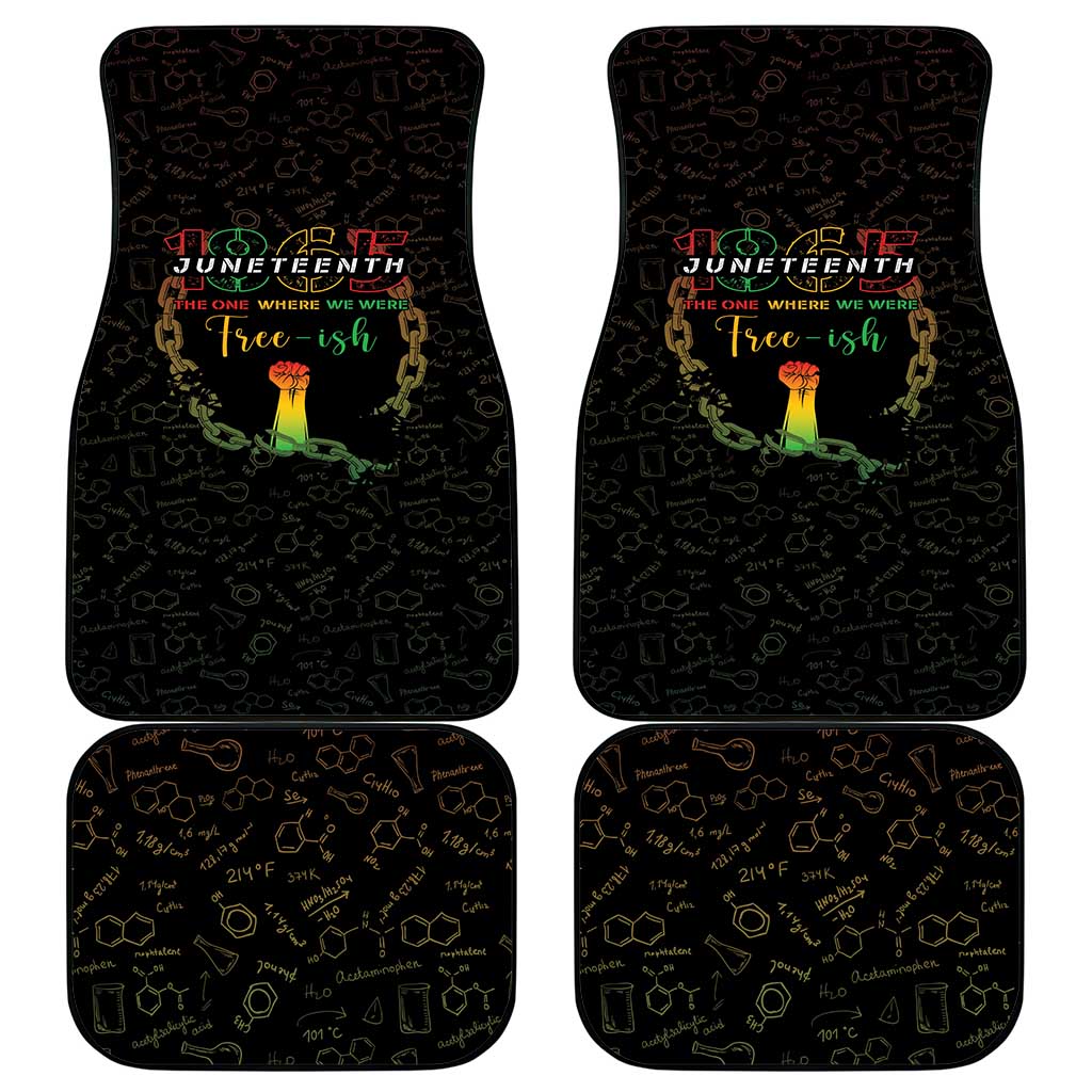 Juneteenth 1865 Car Mats Unapologetically Black