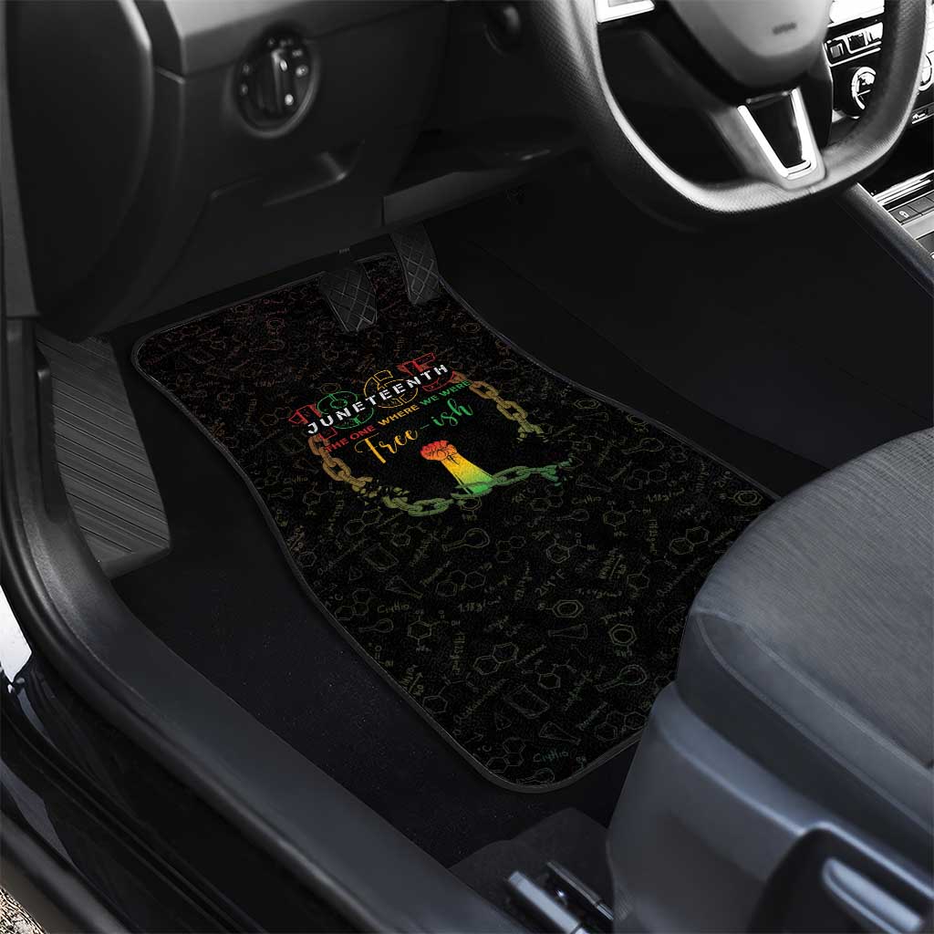 Juneteenth 1865 Car Mats Unapologetically Black