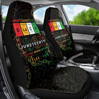 Juneteenth 1865 Car Seat Cover Unapologetically Black