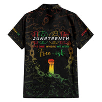 Juneteenth 1865 Family Matching Off The Shoulder Long Sleeve Dress and Hawaiian Shirt Unapologetically Black