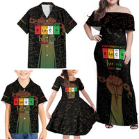 Juneteenth 1865 Family Matching Off Shoulder Maxi Dress and Hawaiian Shirt Unapologetically Black