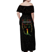 Juneteenth 1865 Family Matching Off Shoulder Maxi Dress and Hawaiian Shirt Unapologetically Black