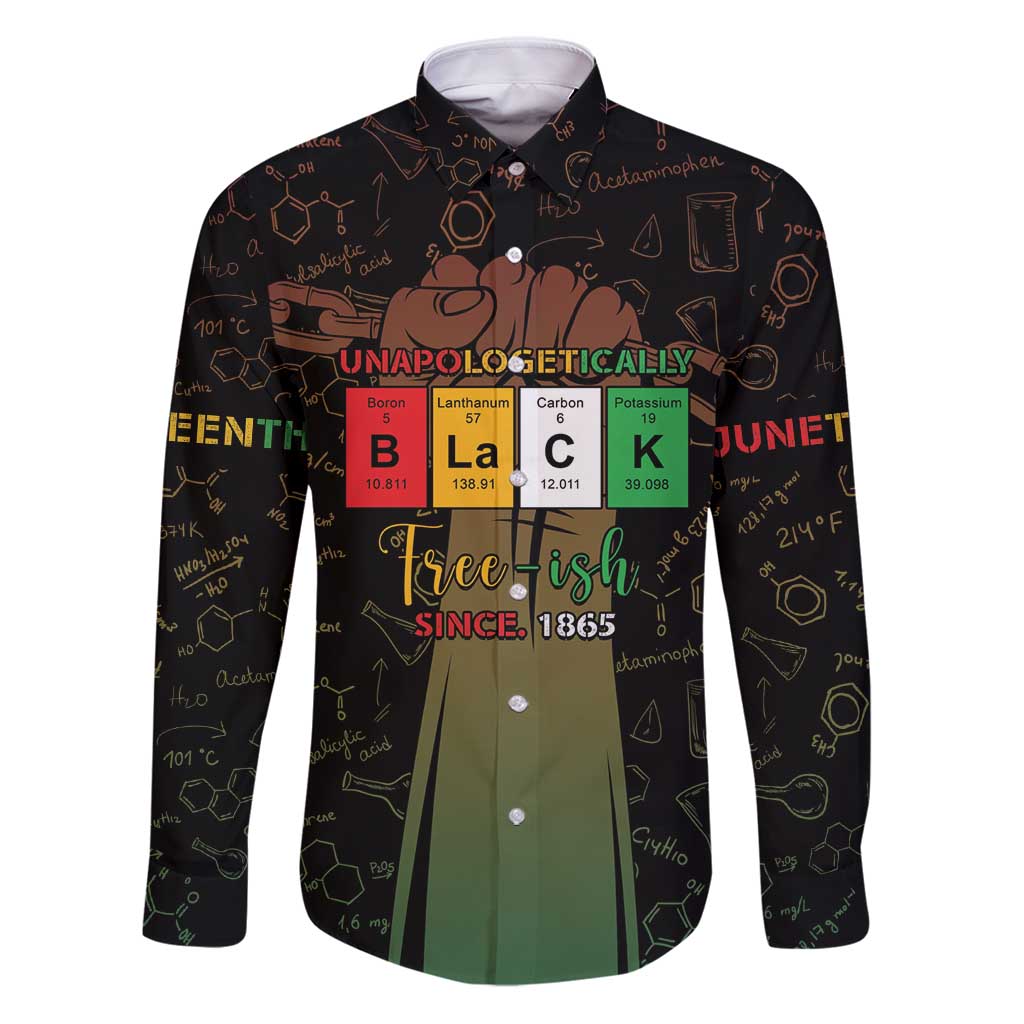 Juneteenth 1865 Family Matching Puletasi and Hawaiian Shirt Unapologetically Black