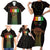 Juneteenth 1865 Family Matching Short Sleeve Bodycon Dress and Hawaiian Shirt Unapologetically Black