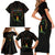 Juneteenth 1865 Family Matching Short Sleeve Bodycon Dress and Hawaiian Shirt Unapologetically Black