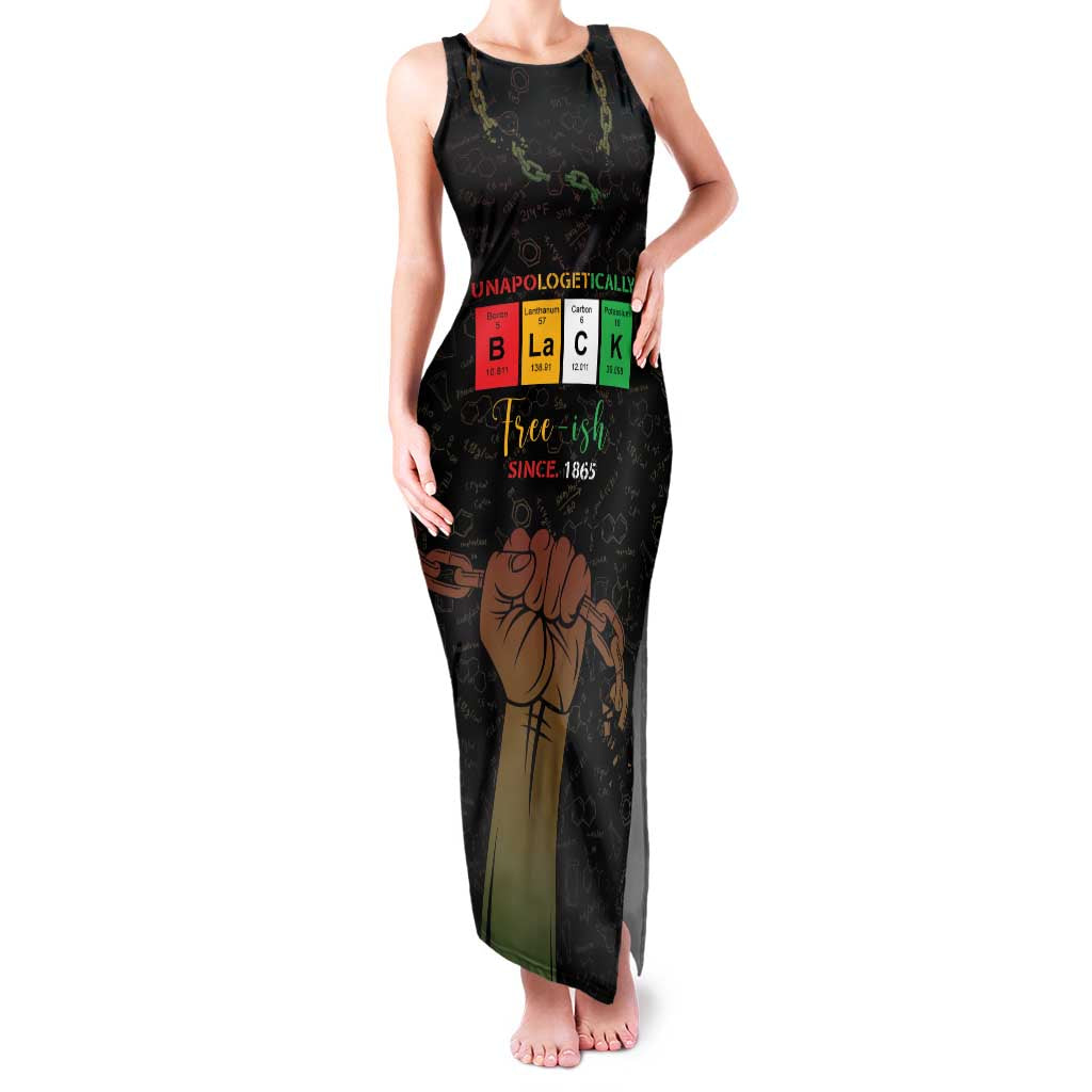Juneteenth 1865 Family Matching Tank Maxi Dress and Hawaiian Shirt Unapologetically Black