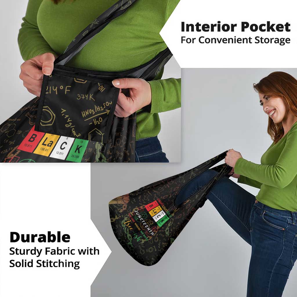 Juneteenth 1865 Grocery Bag Unapologetically Black