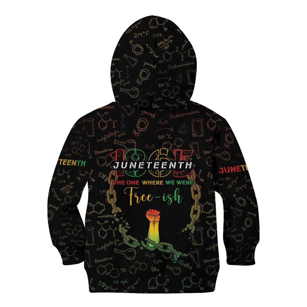 Juneteenth 1865 Kid Hoodie Unapologetically Black