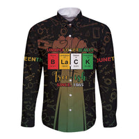 Juneteenth 1865 Long Sleeve Button Shirt Unapologetically Black