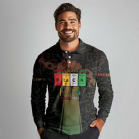 Juneteenth 1865 Long Sleeve Polo Shirt Unapologetically Black