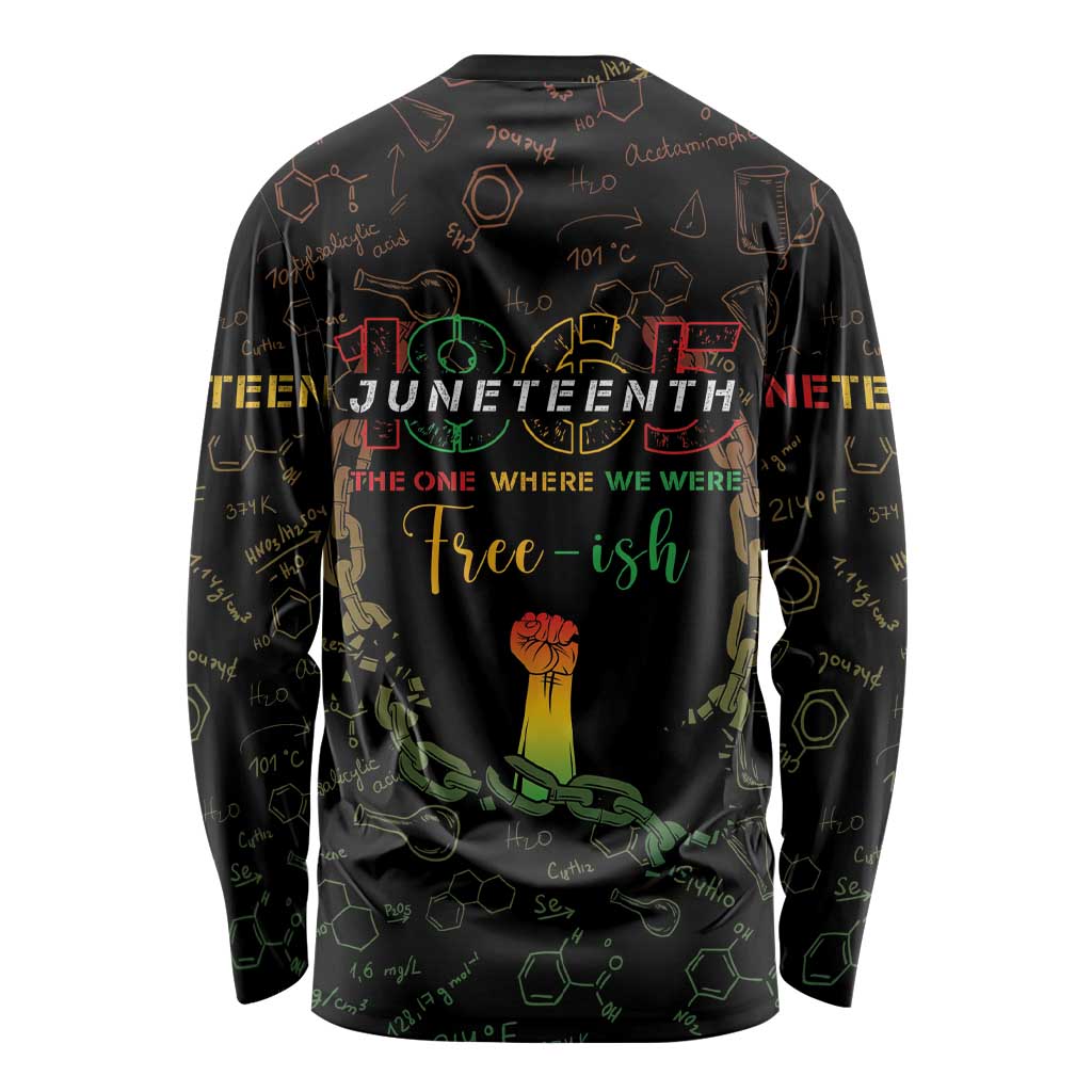 Juneteenth 1865 Long Sleeve Shirt Unapologetically Black