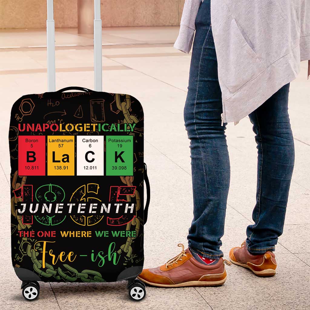 Juneteenth 1865 Luggage Cover Unapologetically Black