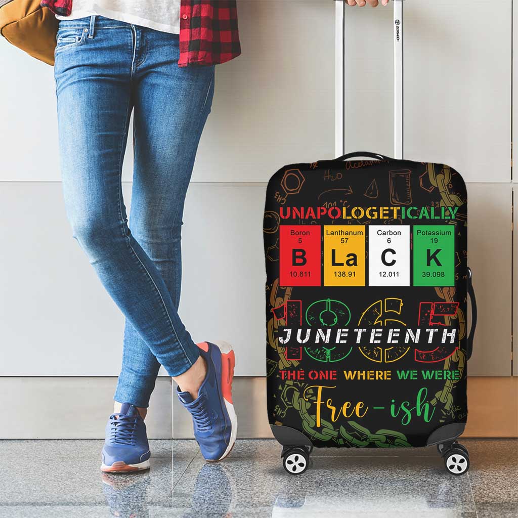 Juneteenth 1865 Luggage Cover Unapologetically Black