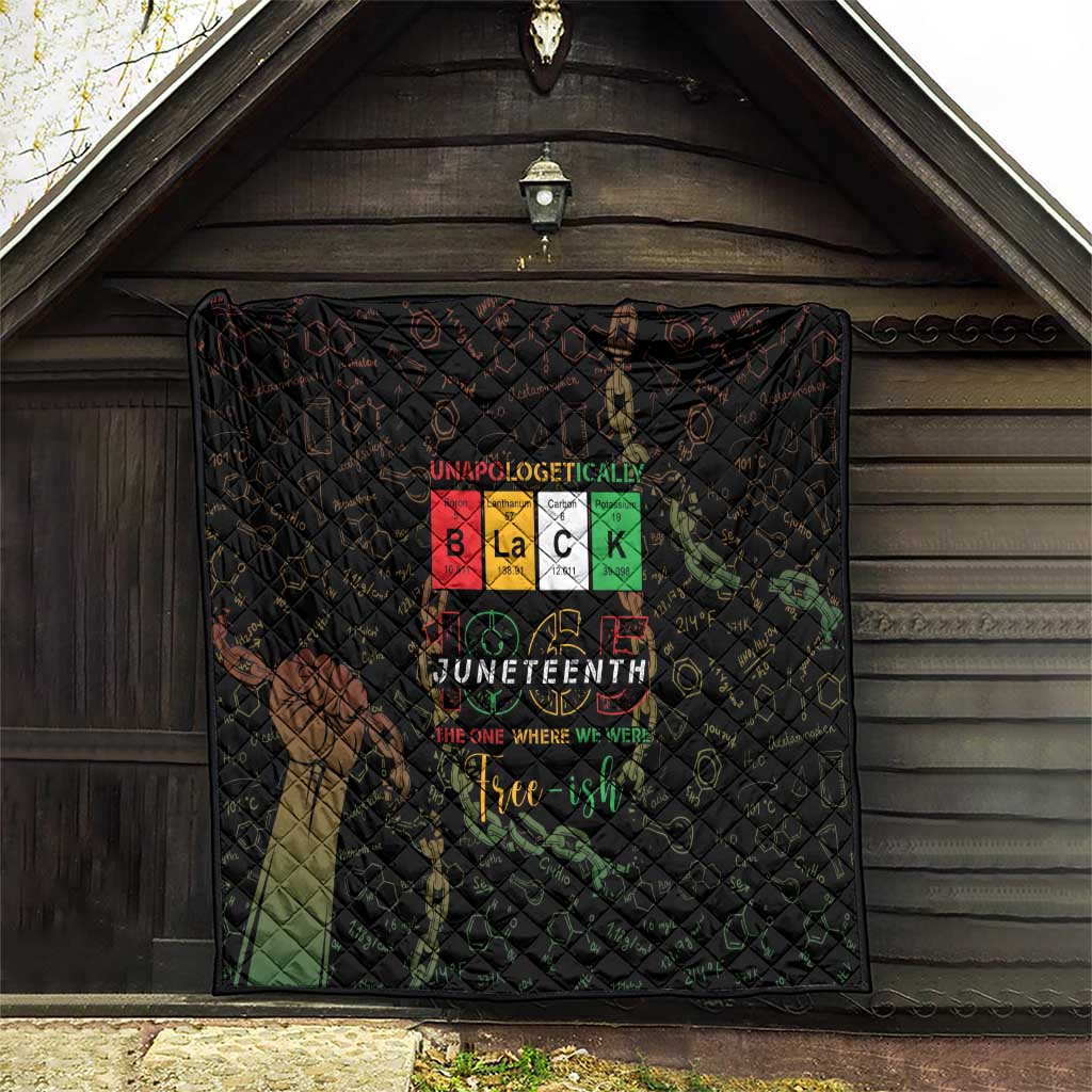 Juneteenth 1865 Quilt Unapologetically Black