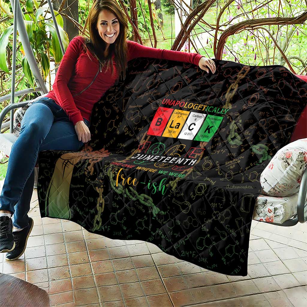 Juneteenth 1865 Quilt Unapologetically Black