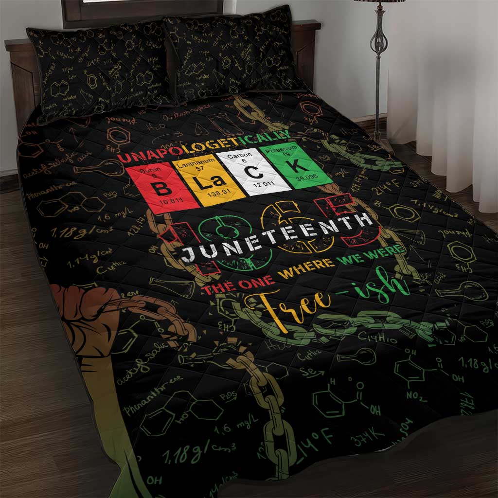 Juneteenth 1865 Quilt Bed Set Unapologetically Black